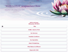 Tablet Screenshot of bluelotusacupunctureclinic.com